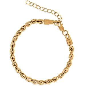NEW ELLIE VAIL women's luka rope chain bracelet in gold